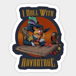 Roll With Advantage Sticker